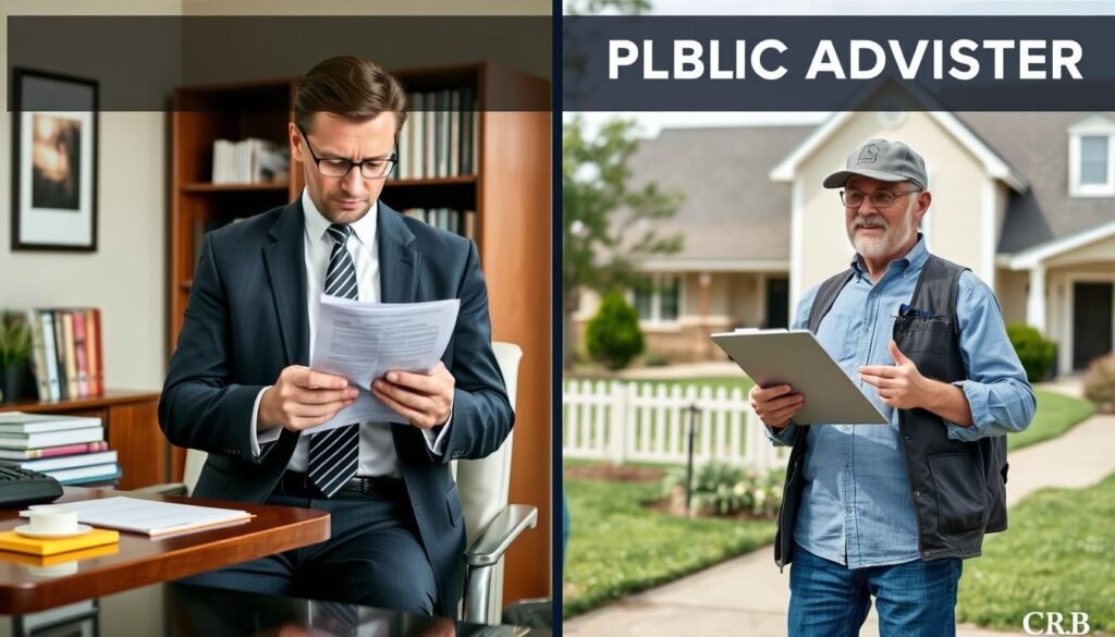 insurance adjuster vs public adjuster